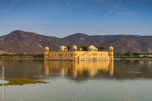 Jal Mahal, The water palace in Jaipur, Rajasthan, India.