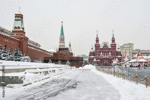 Winter Moscow Kremlin.