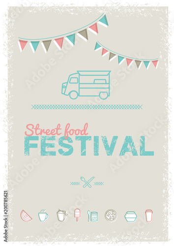 affiche pour un festival street food