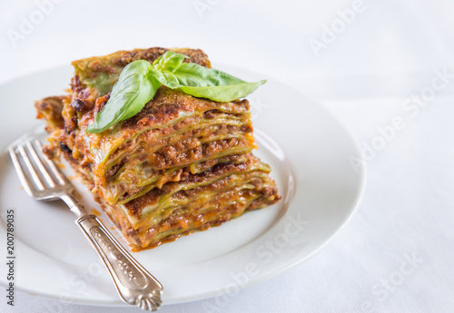 Obraz na płótnie Lasagne verdi green lasagne w salonie