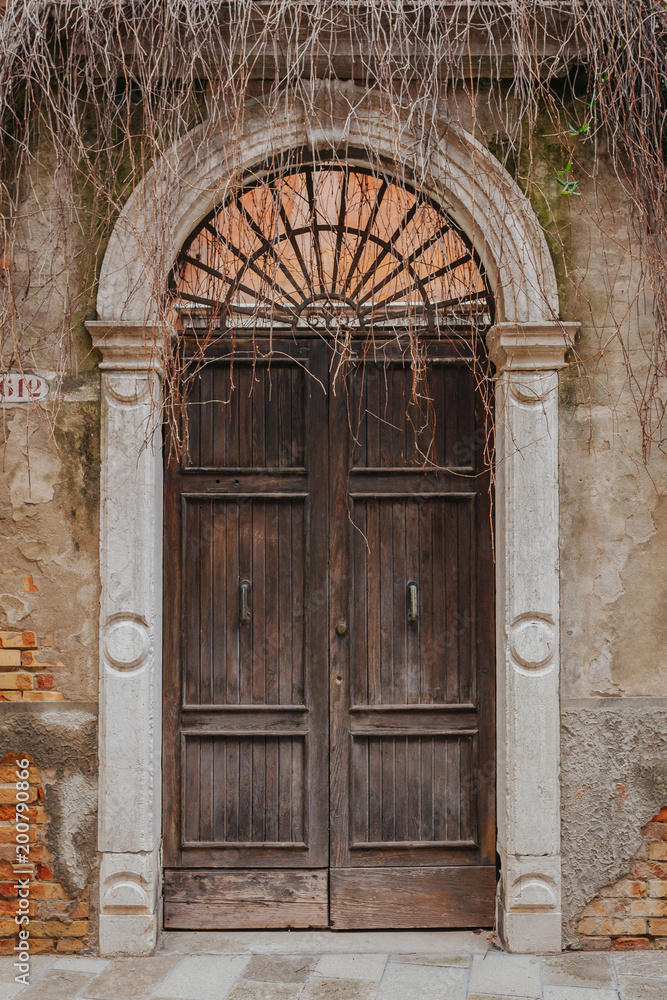 old door in venice, Italy