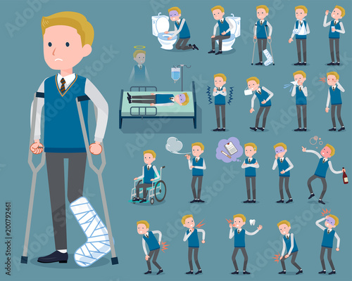 flat type school boy White_sickness