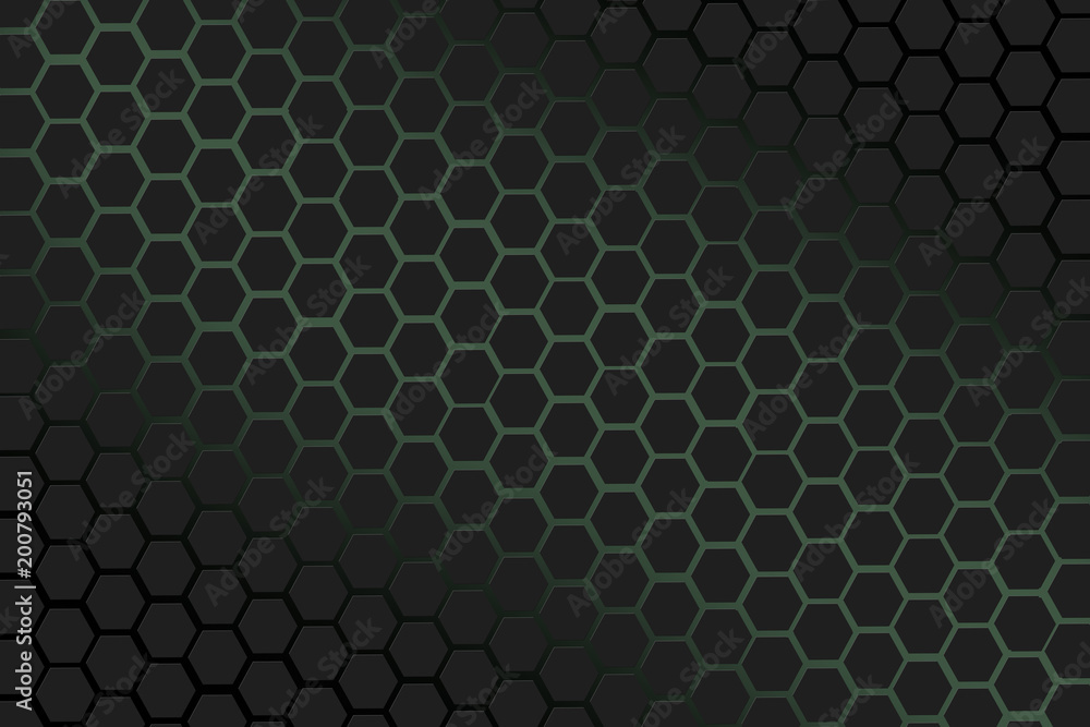 colorful light on 3d honeycomb, hexagon background colorful light on 3d honeycomb, hexagon background