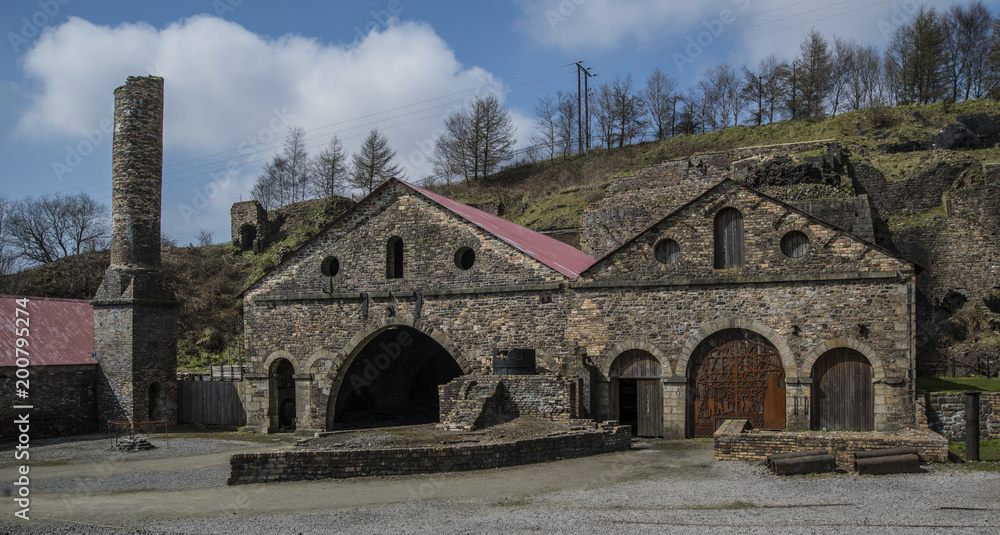 Fototapeta premium Blaenavon Iron Works Museum, Wales, UK