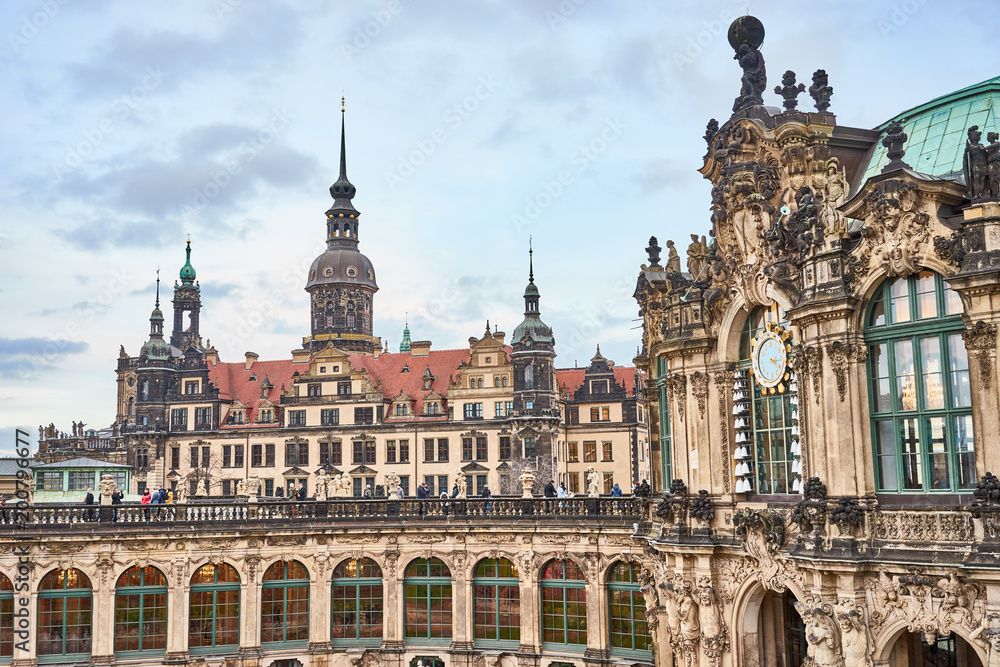 Famous Zwinger palace, Dresden, Saxony, Germany