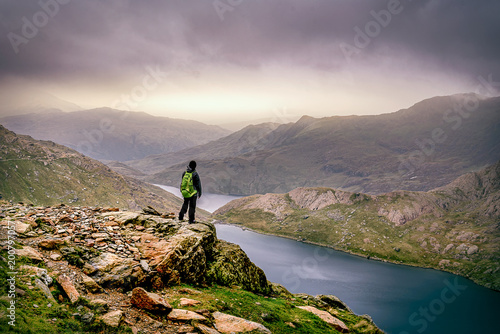 Mountain adventure at Snowdon. photo