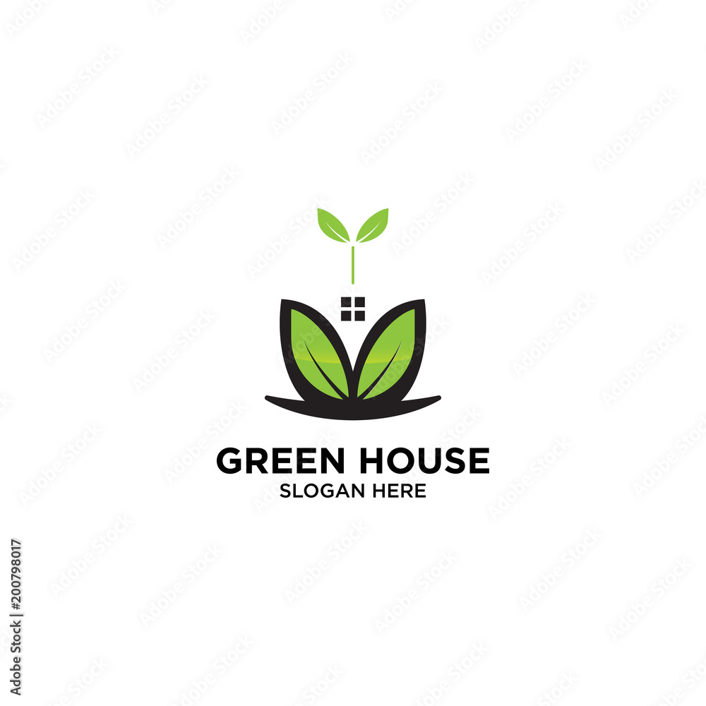 Eco Home Logo Template Eco Home Logo Template