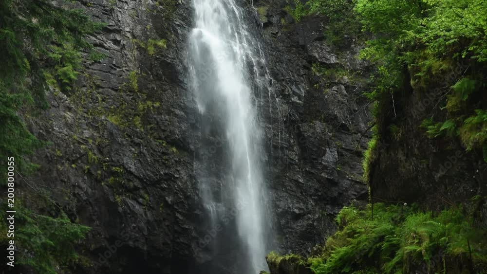 waterfall in forest scottish highlands waterfall in forest scottish highlands
