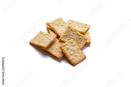 cracker with herbs ans salt