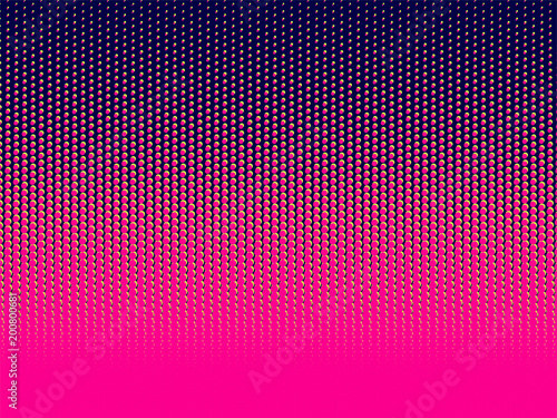 Halftone gradient pattern vertical vector illustration. Pink dark blue yellow dotted, blue halftone texture. Pop Art blue pink halftone, comics Background. Background of Art. AI10