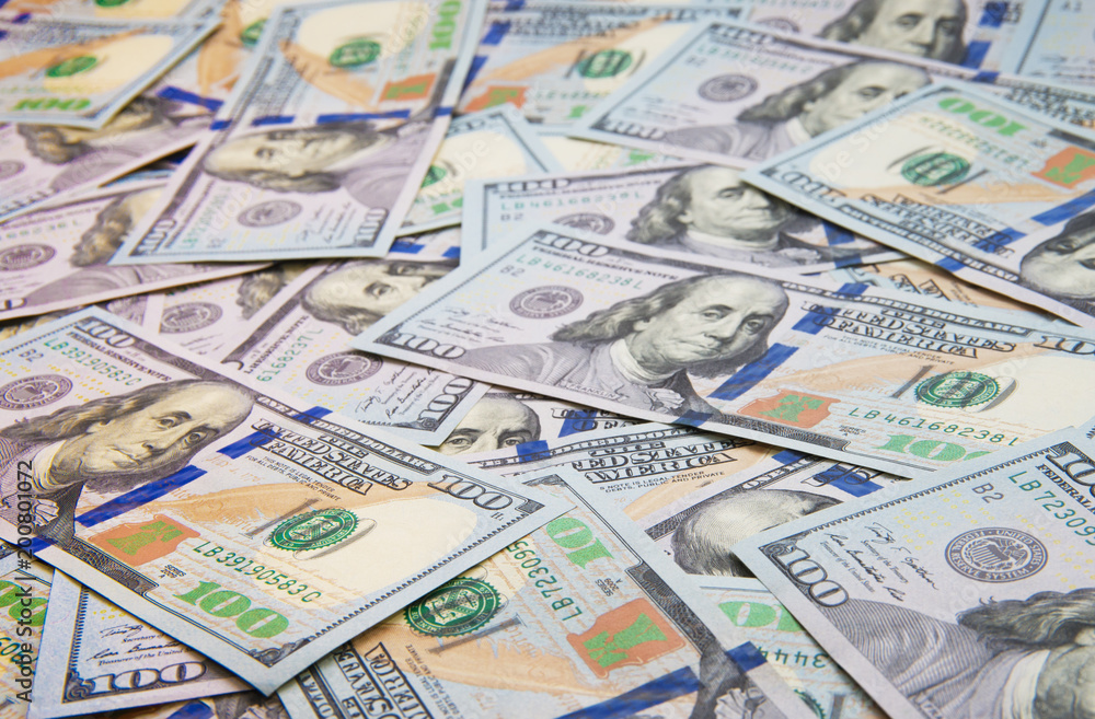 Background of 100 dollar bills Background of 100 dollar bills