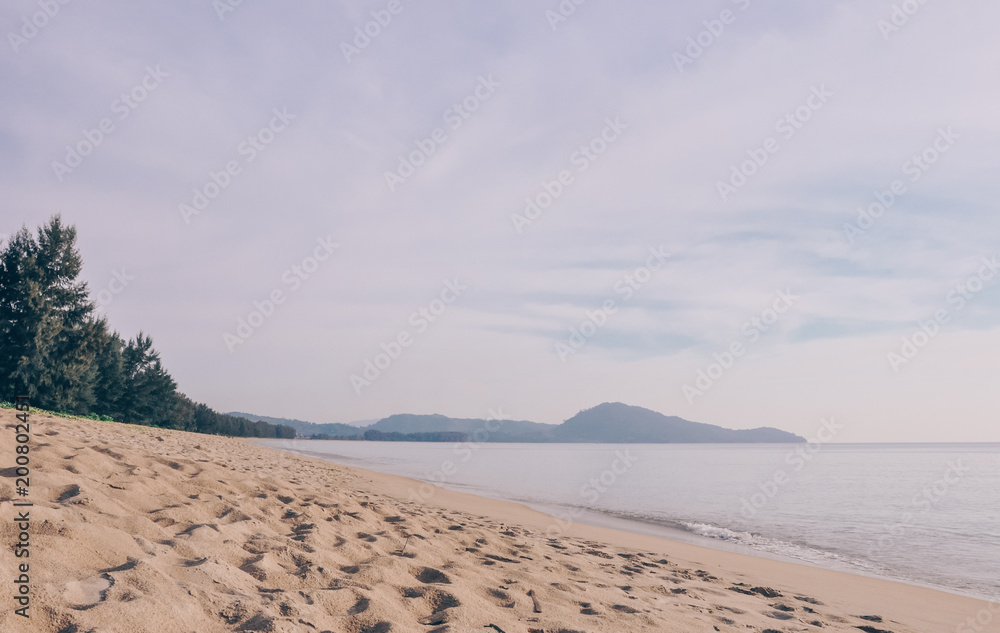 Fototapeta Asia travel series. empty beach in Phuket