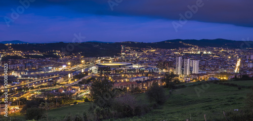 the city of Bilbao at night © jmag.foto