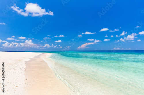 Beautiful ocean beach on Maldives