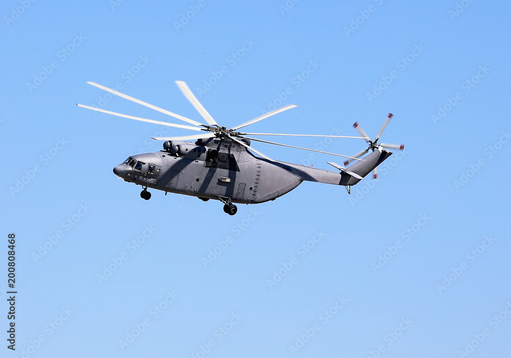 Fototapeta premium Havy transport helicopter.