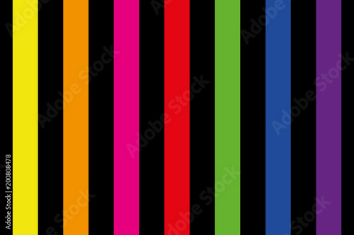 background of rainbow colored stripes in yellow, orange, pink, red, green, blue and purple