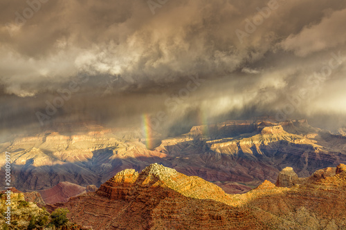 Grand Canyon Spring storm Rainbo0w