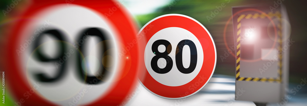 radar 90km/h et 80km/h vitesse en France 2022 sur les route de France radar 90km/h et 80km/h vitesse en France 2022 sur les route de France