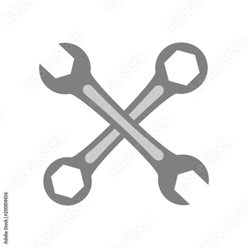 Wrench icon. Vector Illustration