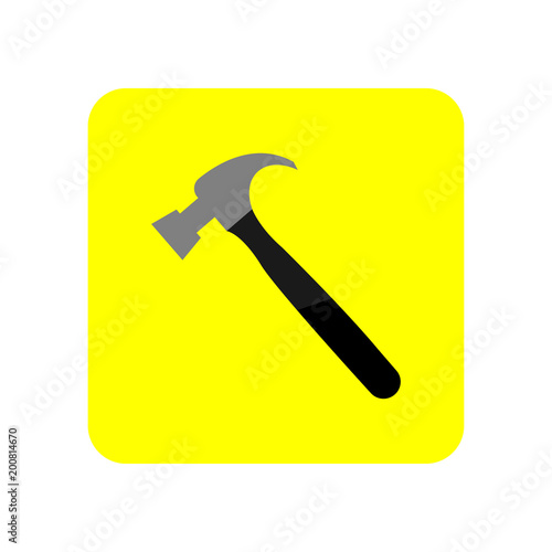 Hammer icon. Vector Illustration