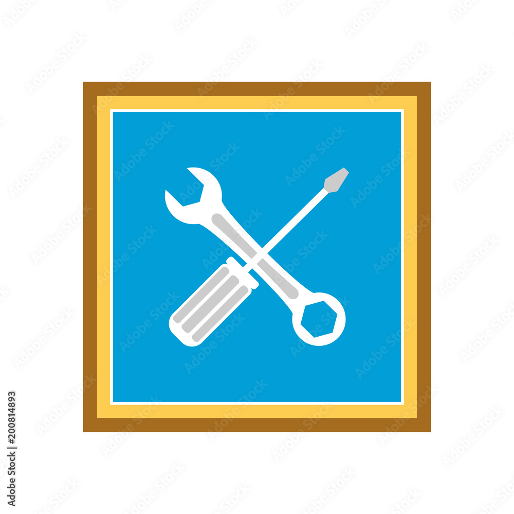 Screwdriver icon. Vector Illustration Screwdriver icon. Vector Illustration