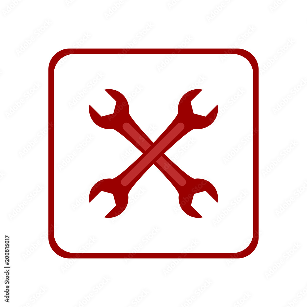 Obraz premium Wrench icon. Vector Illustration
