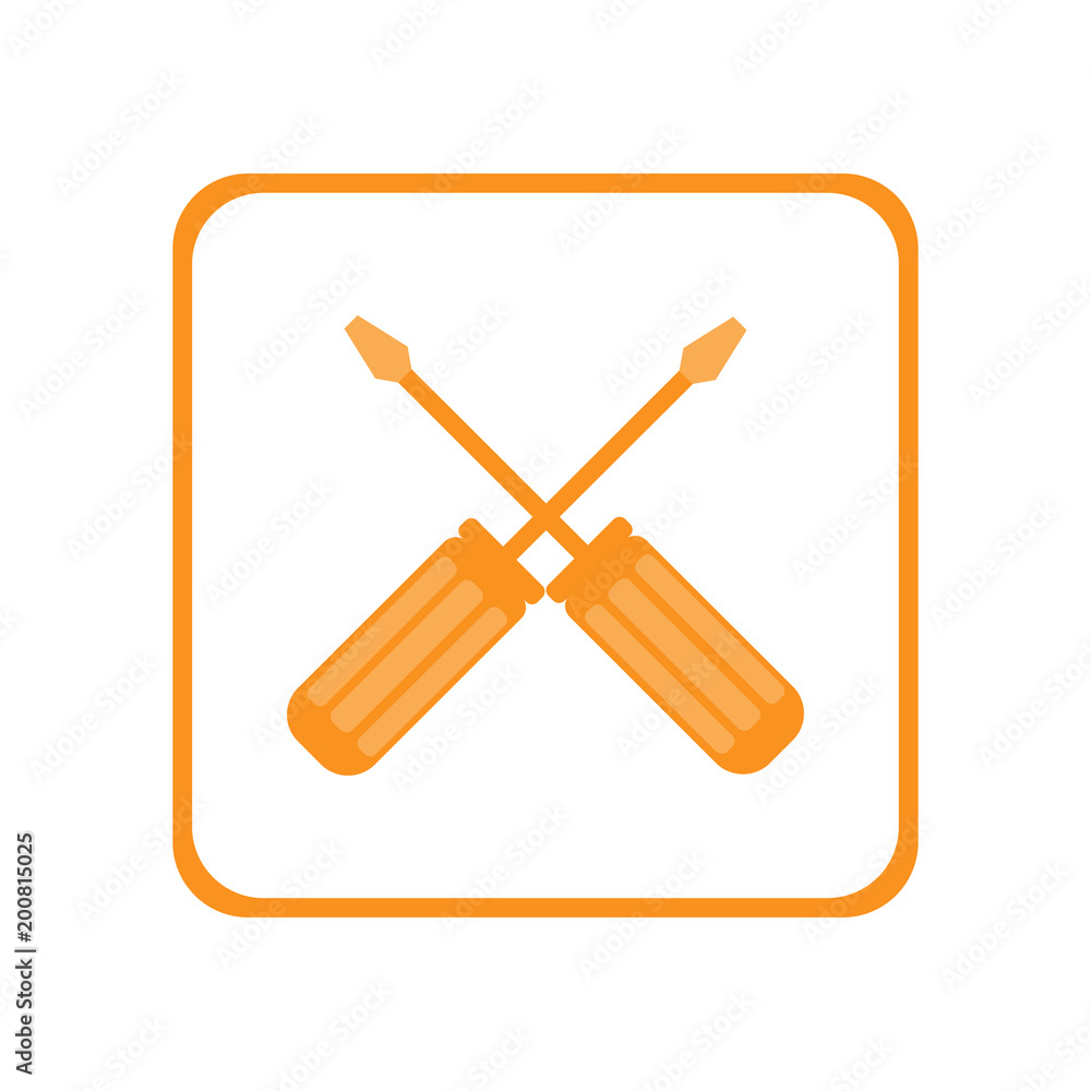 Screwdriver icon. Vector Illustration Screwdriver icon. Vector Illustration