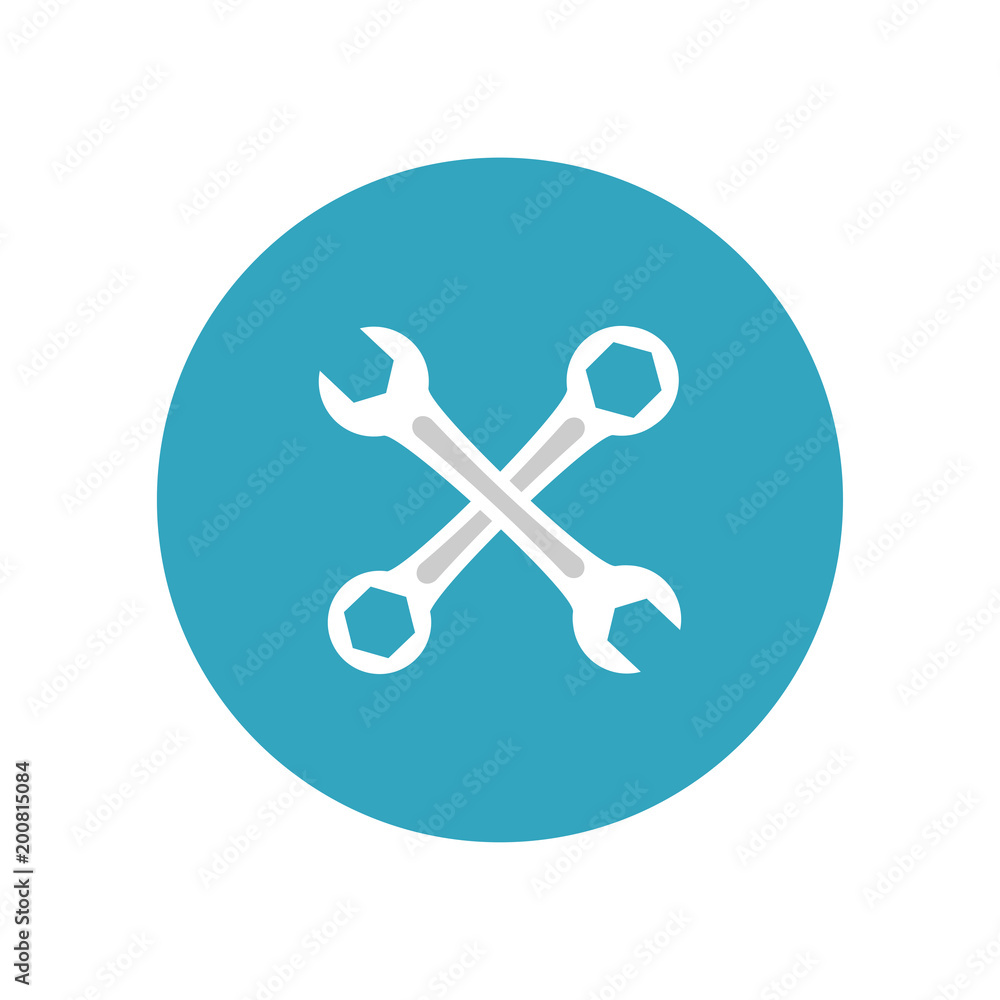Wrench icon. Vector Illustration Wrench icon. Vector Illustration