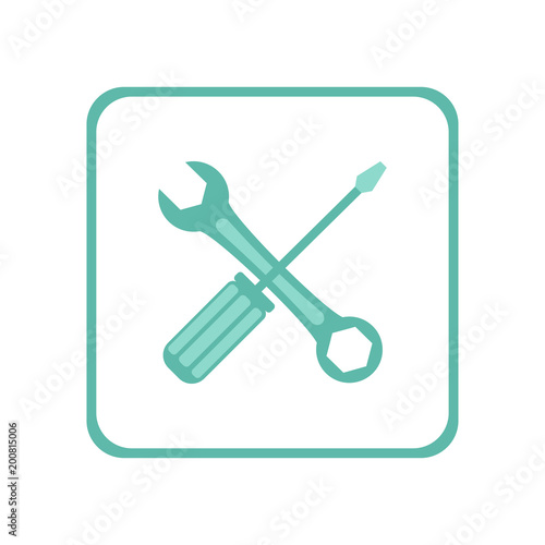 Screwdriver icon. Vector Illustration