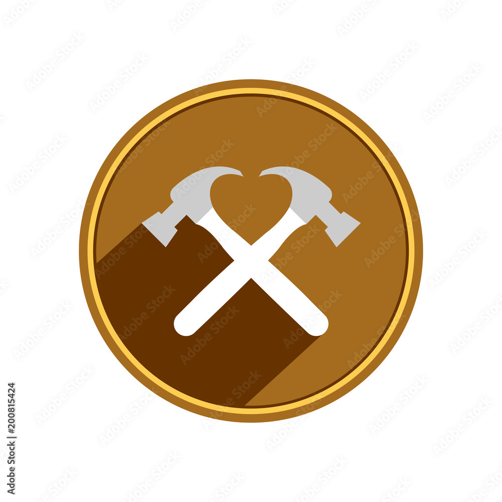Hammer icon. Vector Illustration Hammer icon. Vector Illustration