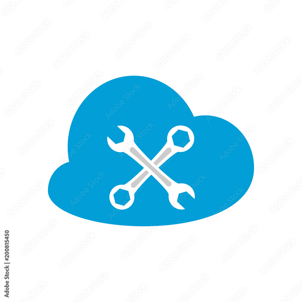Wrench icon. Vector Illustration Wrench icon. Vector Illustration