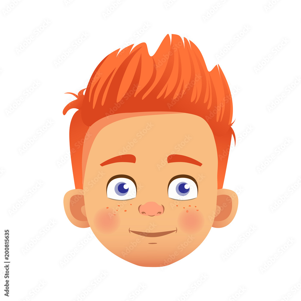 redhead boy character redhead boy character