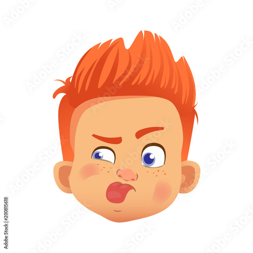 redhead boy character