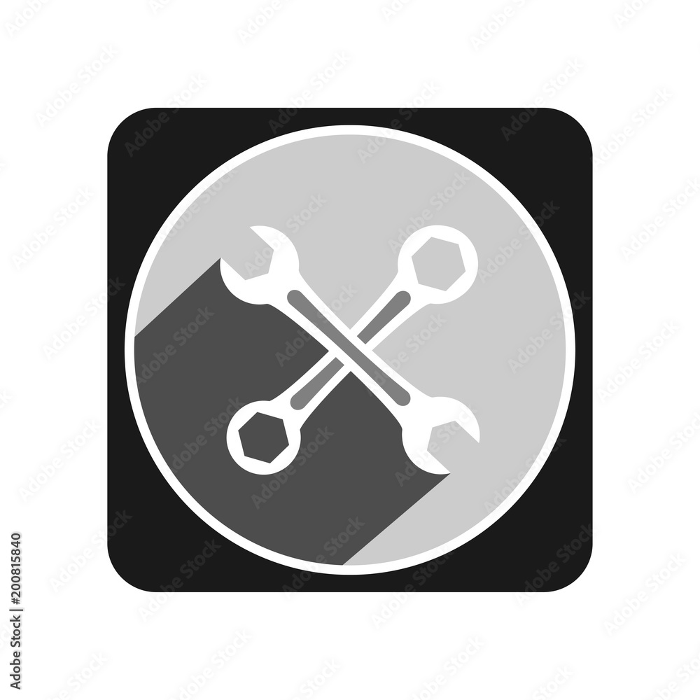 Wrench icon. Vector Illustration Wrench icon. Vector Illustration