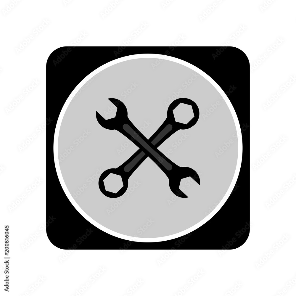 Wrench icon. Vector Illustration Wrench icon. Vector Illustration