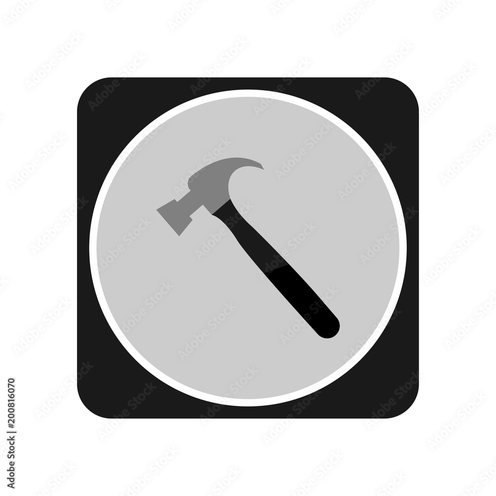 Hammer icon. Vector Illustration Hammer icon. Vector Illustration