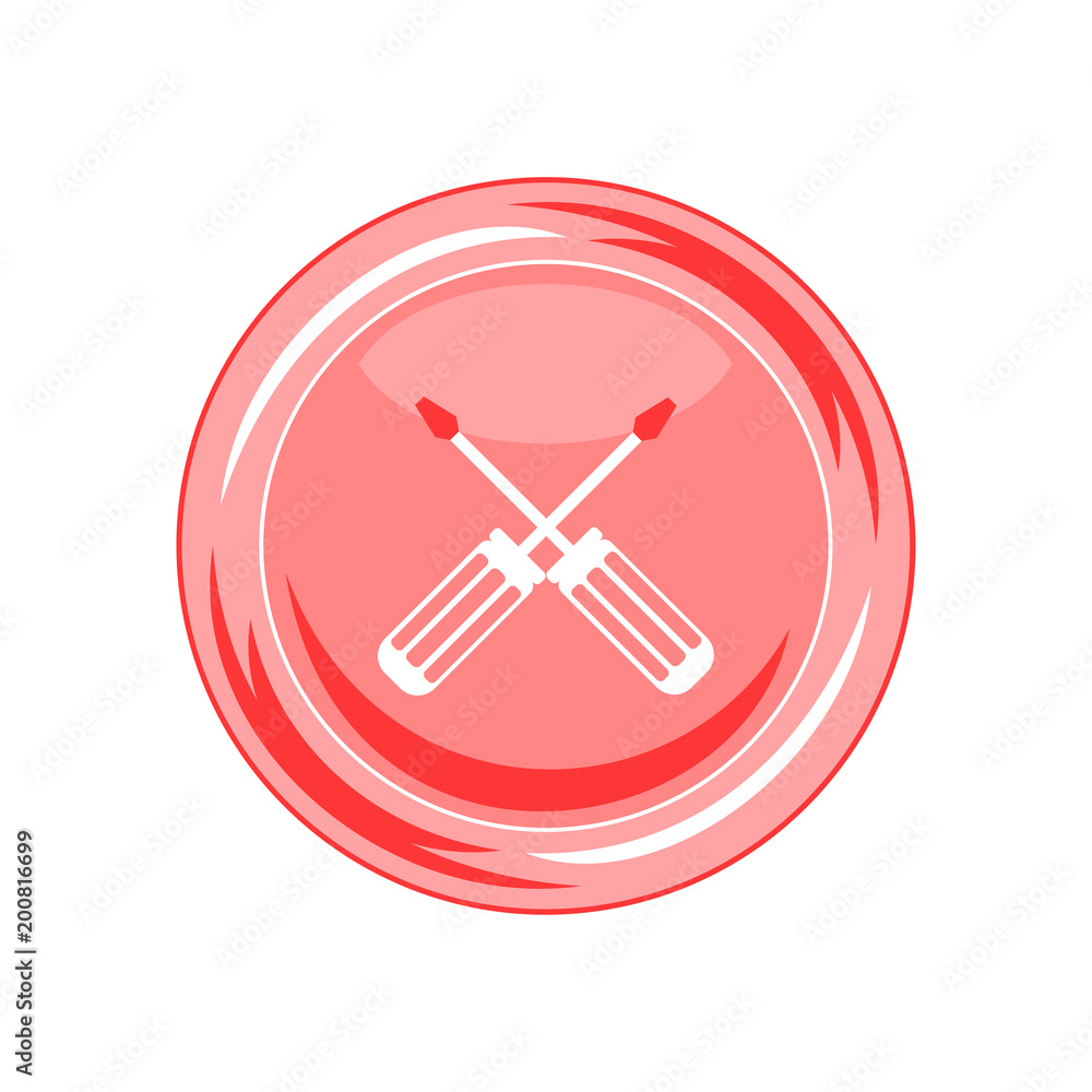 Screwdriver icon. Vector Illustration Screwdriver icon. Vector Illustration