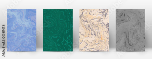 Abstract cover. Modern design template. Admirable suminagashi marble. Minimalistic hipster flyer design. Lively trendy abstract cover. Vector illustration.
