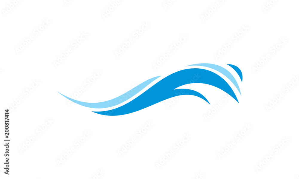 Obraz premium Wave logo