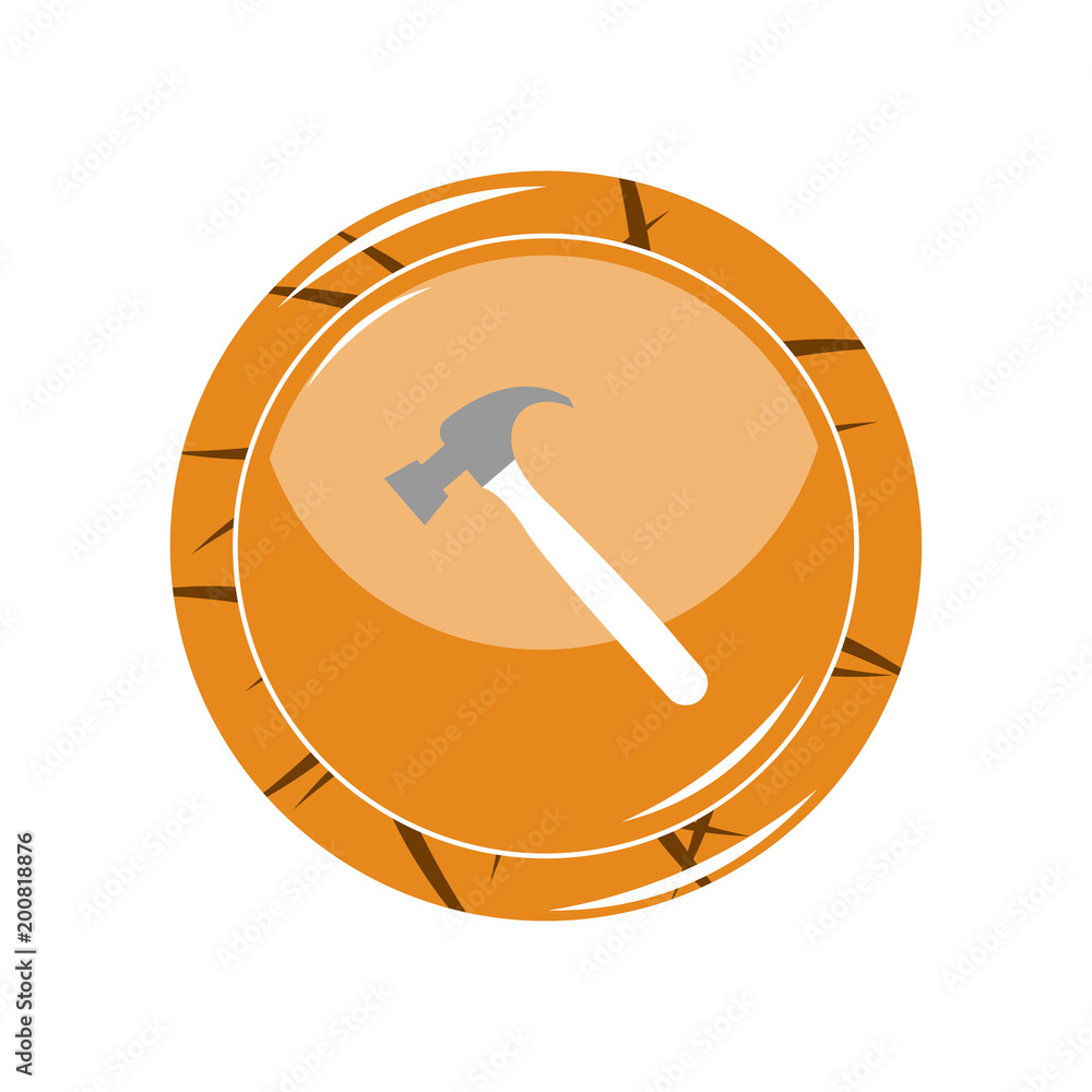 Hammer icon. Vector Illustration Hammer icon. Vector Illustration