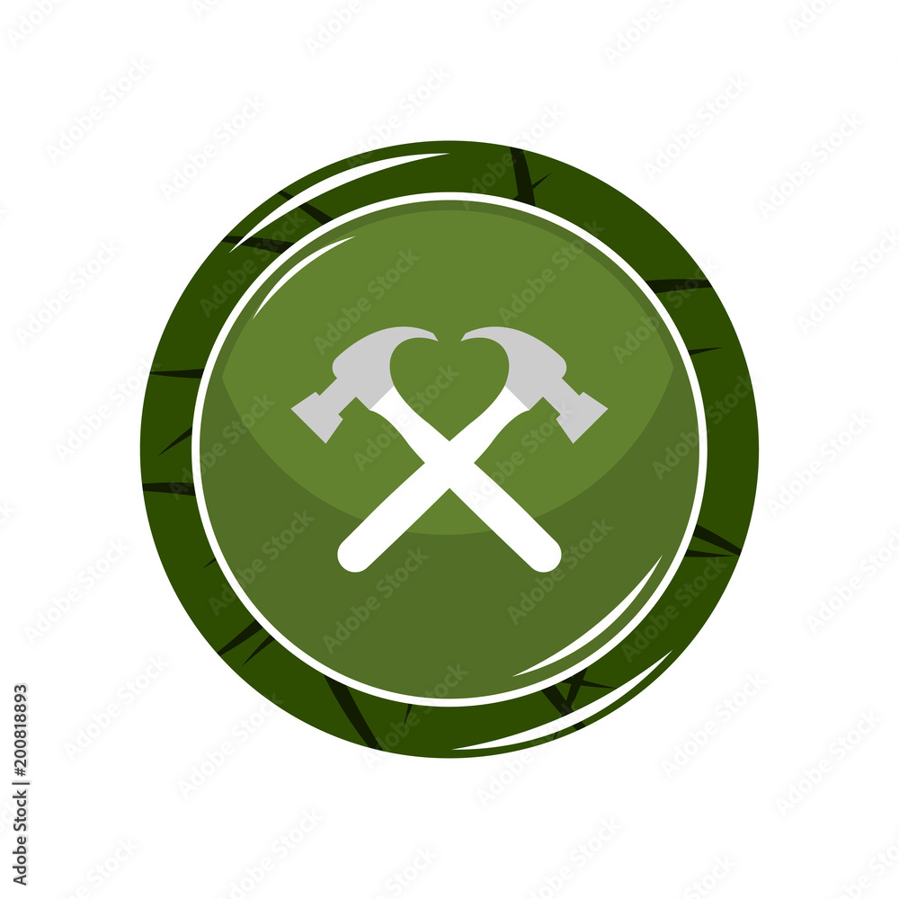 Hammer icon. Vector Illustration Hammer icon. Vector Illustration