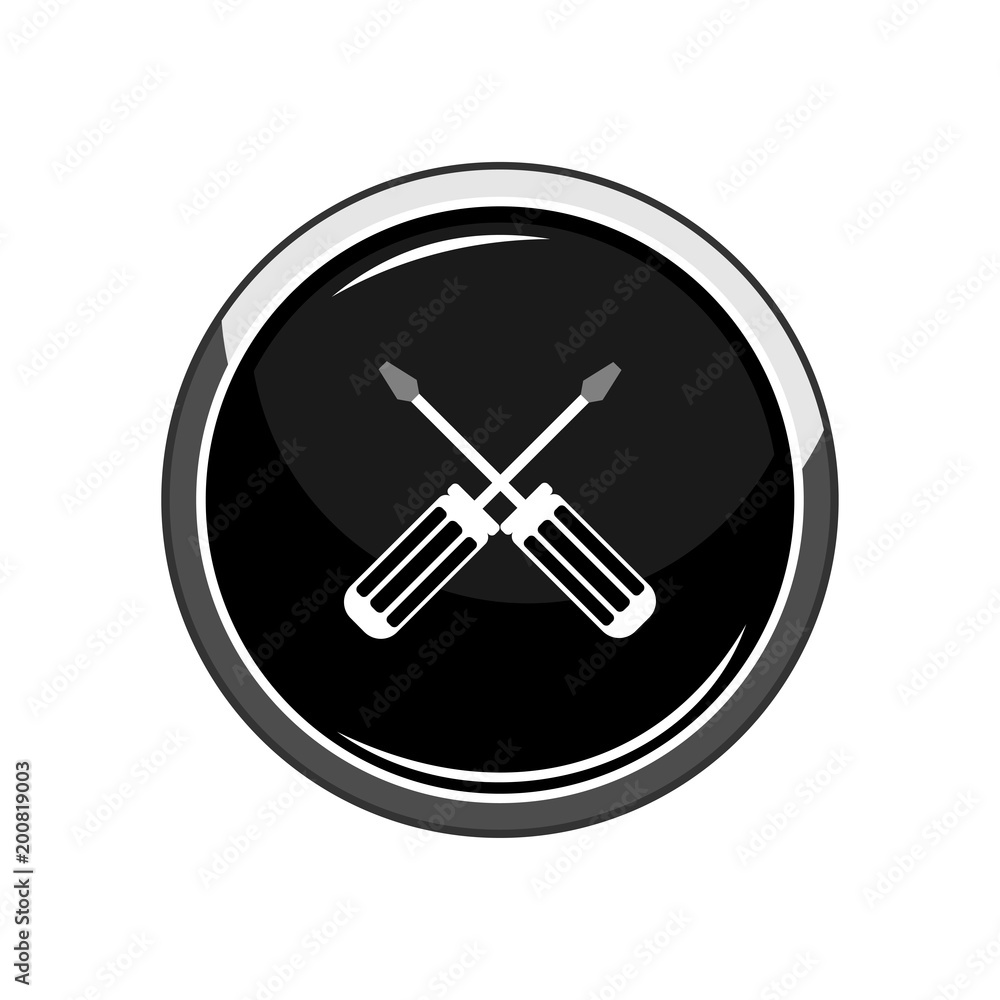Screwdriver icon. Vector Illustration Screwdriver icon. Vector Illustration