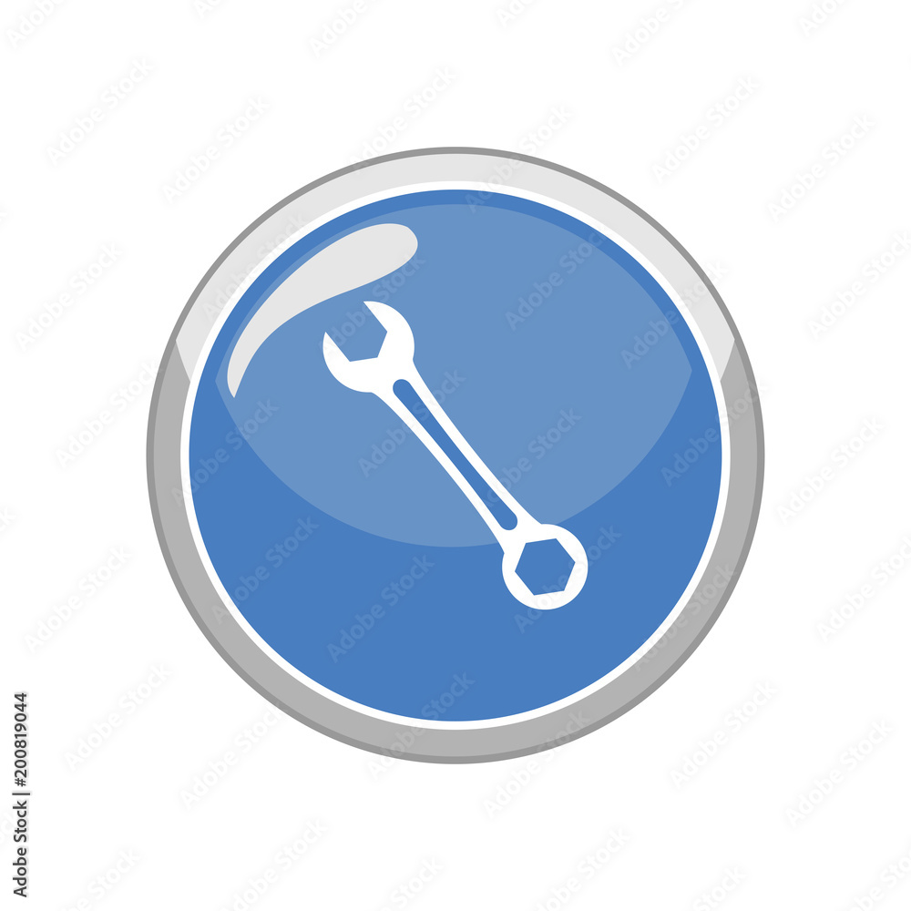 Wrench icon. Vector Illustration Wrench icon. Vector Illustration