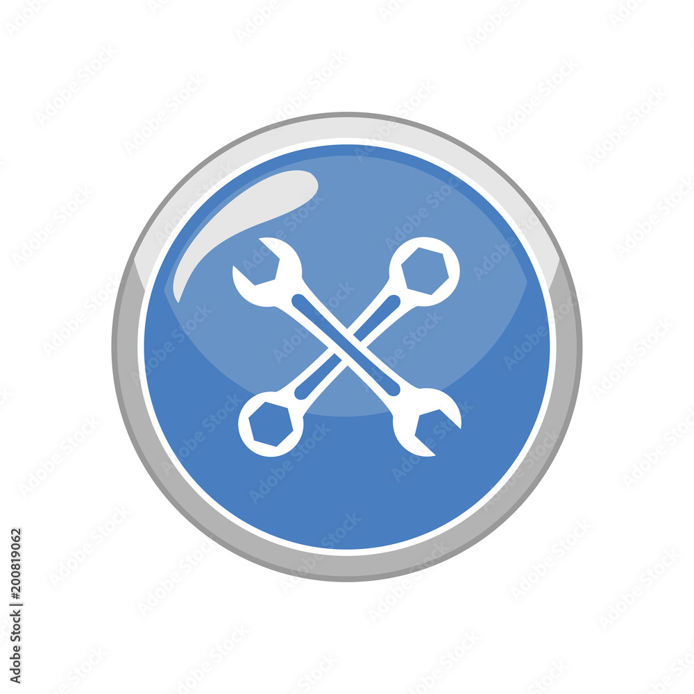 Wrench icon. Vector Illustration Wrench icon. Vector Illustration