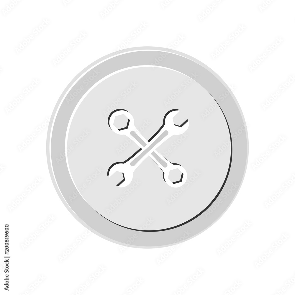 Wrench icon. Vector Illustration Wrench icon. Vector Illustration