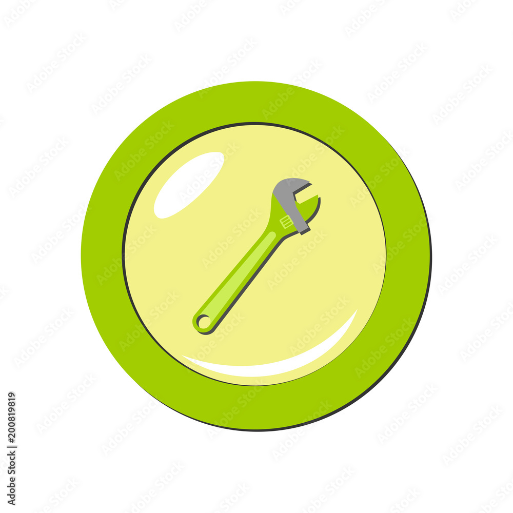 Wrench icon. Vector Illustration Wrench icon. Vector Illustration