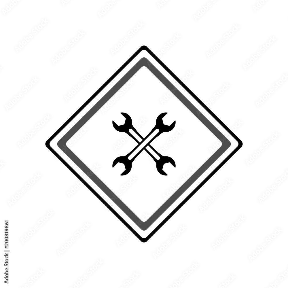 Wrench icon. Vector Illustration Wrench icon. Vector Illustration