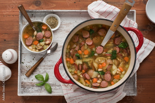 Sausage, Potato, and White Bean Soup photo