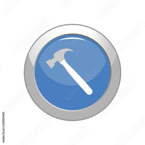 Hammer icon. Vector Illustration