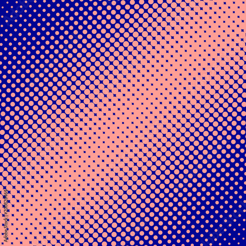 Pop Art Halftone Dotted background. Halftone pik dots on blue background